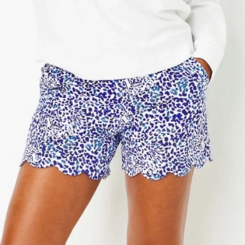 Lilly Pulitzer Leva Knit Shorts XS Resort White Twisted Up